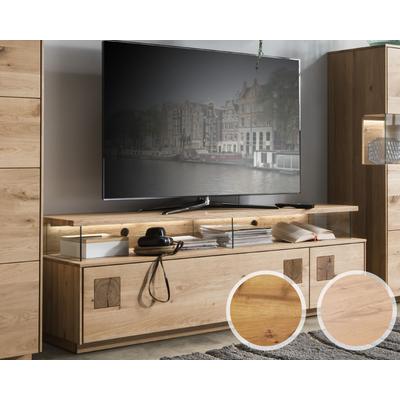 Massivholz »Davos« TV-Board groß Wildeiche natur geölt / ohne Beleuchtung Image