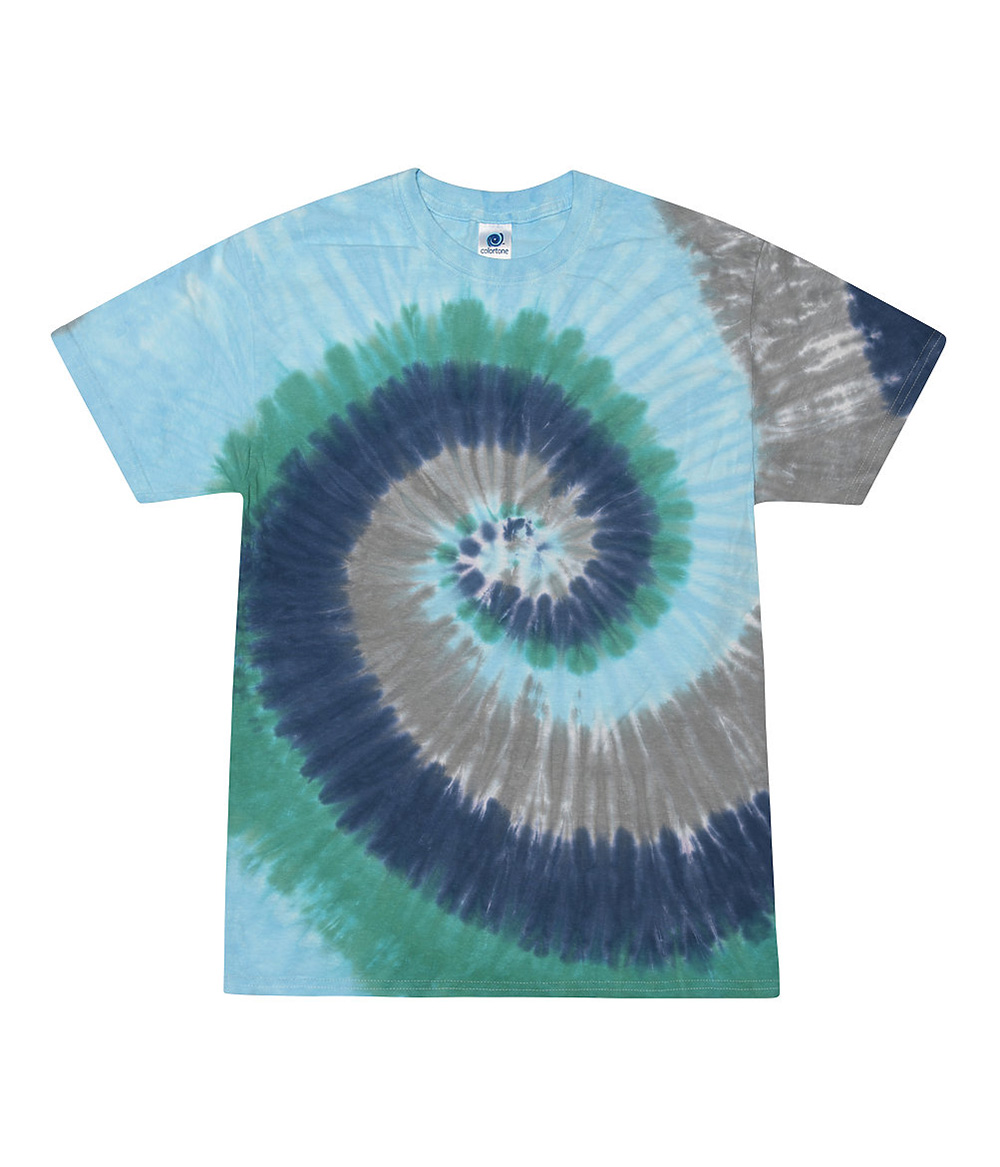 Tie-Dye CD100Y Youth Tie Dye Top in Earth size Large | Cotton