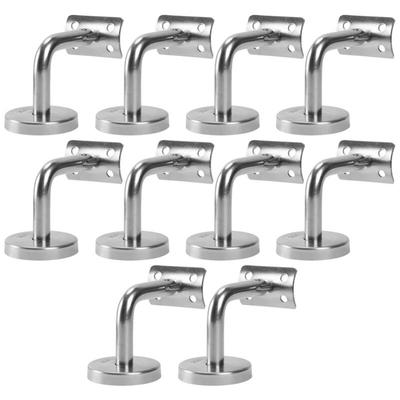 SWANEW Handlaufträger 10x Handlaufhalter Edelstahl Handlauf Wandhalter Holz Geländer Flach mit Image