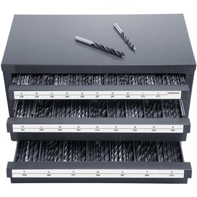 Mophorn Bohrerspenderschrank, Organizer mit drei Schubladen für A bis Z, Stahletiketten, stapelbare Image