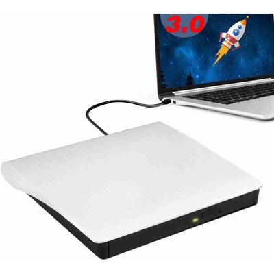 Kkmoon - CD-Player in Weiß - Doppelter USB-C-Anschluss (Typ-C) - Edle gebürstete Optik - Für Image