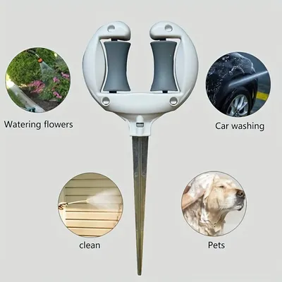 5pcs Durable Garden Hose Guide Spike Tools - Easy Lawn Watering, Flower & Shrub Irrigation Holders, No Battery Needed, Ideal fo