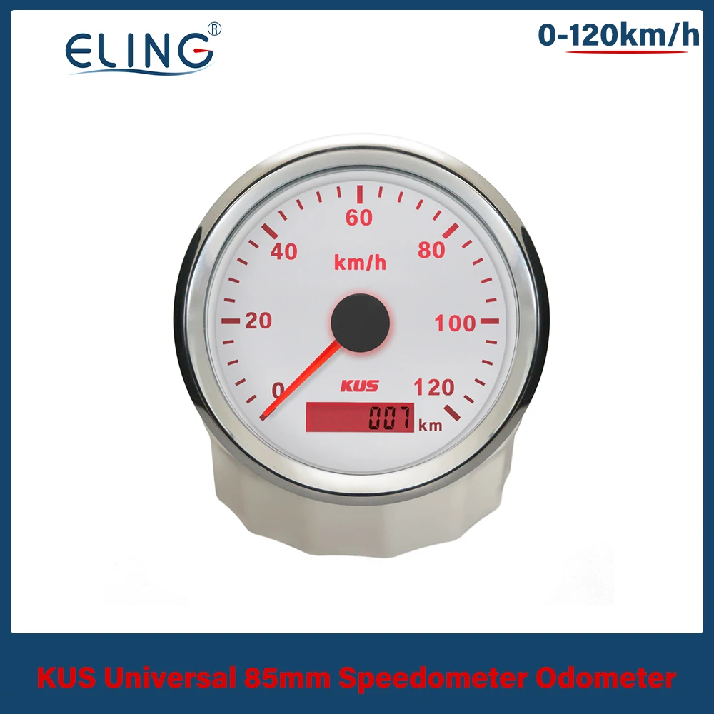 Kus 85mm wasserdicht gps tachometer tacho speedo 0-120km/h 0-200km/h lkw auto motorrad Image