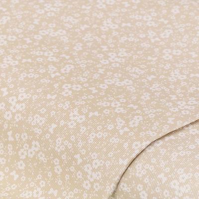 Baumwollstoff Kleine Blumen „Pia“, beige/weiß Image