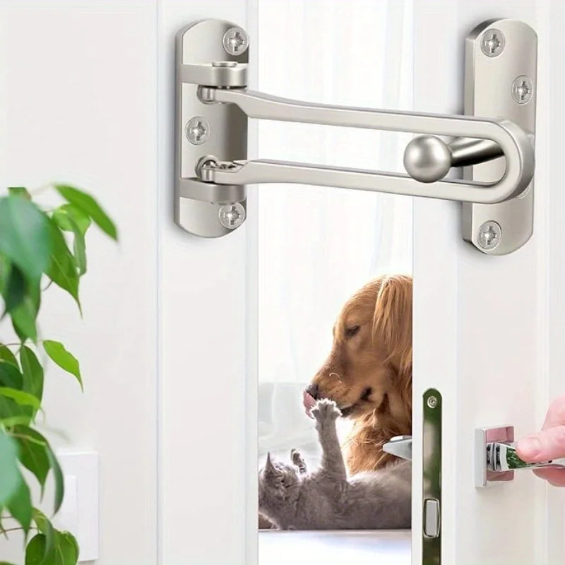 Versicherung Tür Riegel Hause Anti-diebstahl Zimmer Tür Bar Tür Schnalle Schloss Kette Edelstahl Sicherheit Schlafzimmer Kinder Hotel Anti-lock Schnalle Image