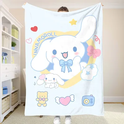 Double Blanket Sanrio Fluffy Soft Blankets & Throws Bedspread on the Bed Home and Decoration Summer Comforter Anime Cooling Sofa