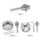 Z011 Kit mini mandrino per tornio - Mandrino a 3 griffe/Z011A a 4 griffe con adattatore M12×1 per trapano a colonna e lavorazione