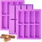 Silicone Granola Cereal Bar Mold, 8 Cavity, Large Rectangular, Suitable for Nutrition/Grain/Protein Bars, Truffles, Brownie, Corn Bread