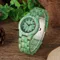 Nuovo tema pianta verde Orologio da donna in legno Moda Street Trend Accessori da donna Festival