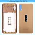 Custodia completa per Samsung Galaxy A7 2018 a750f SM-A750 a750f telaio centrale coperchio posteriore batteria posteriore con vassoio scheda SIM sostituire