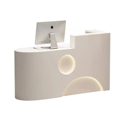Ladenkasse kleine Theke Ladentheke kassen Empfangstheke Empfangstisch links Beige 200*60cm Image