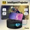 YT200 Smart Projector LED HD TV Video Projetor for 4K 1500 Lumens Android Same Screen Home Cinema
