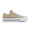 Sneaker CONVERSE "CHUCK TAYLOR ALL STAR LIFT PLATFORM", Gr. 39,5, coastal dune, weiß, schwarz, Textil, sportlich, Schuhe