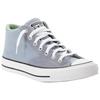 Sneaker CONVERSE "CHUCK TAYLOR ALL STAR MALDEN STREET CANVAS & SUEDE", Gr. 44, wet stone, weiß, schwarz, Textil, Leder, sportlich, Schuhe
