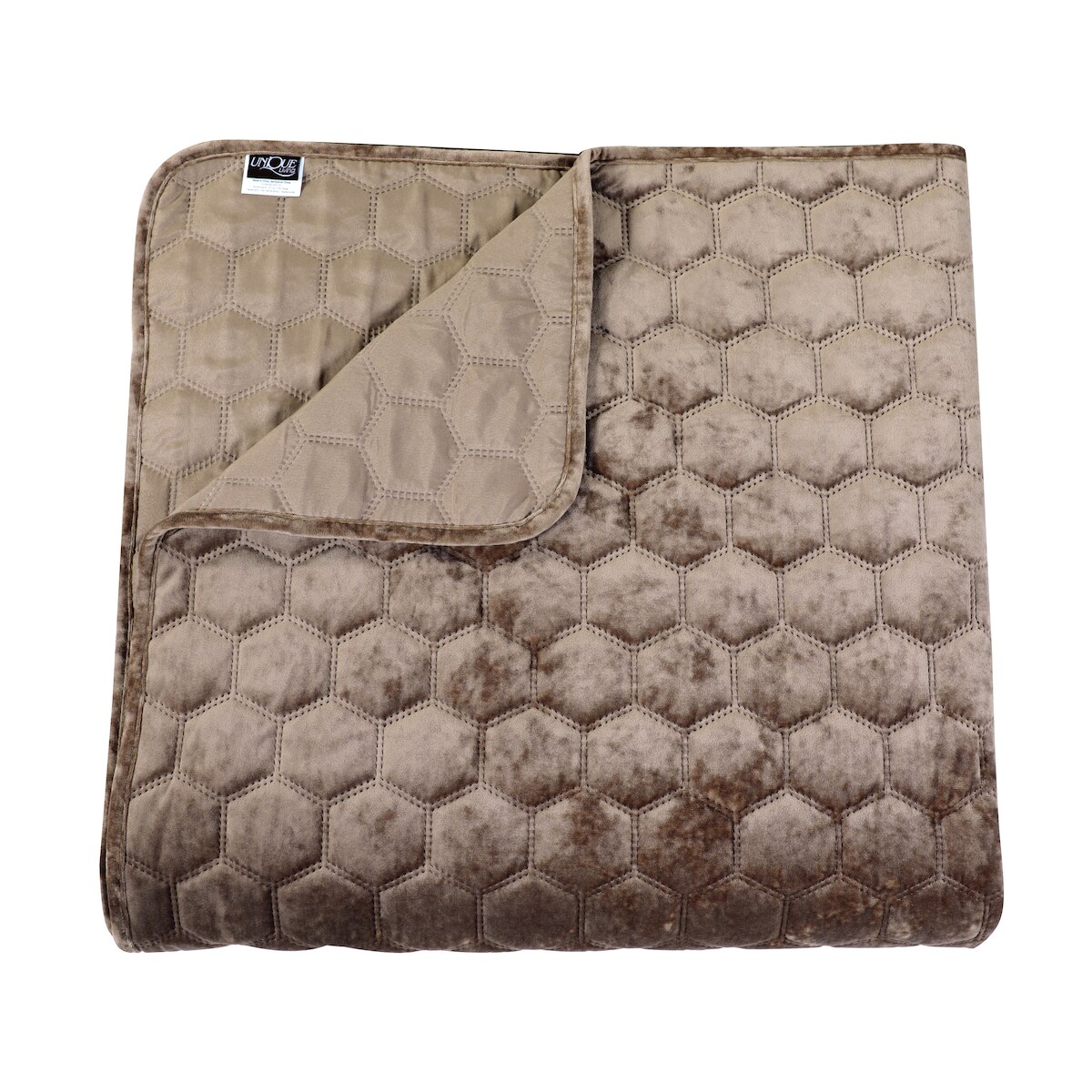 Unique Living Bettüberwurf Peggy 240x280cm Taupe Image