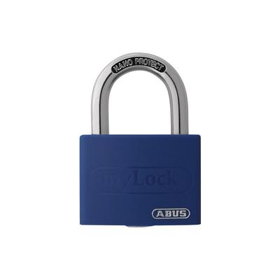 FP - abus Zylindervorhangschloss T65AL/40 blau gl.Schlosskörper-B.43mm Alu.gl. - 49933 3 Image