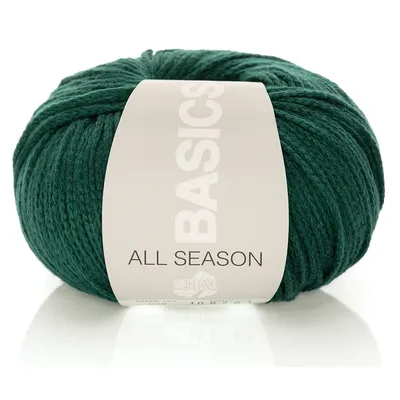 Lana Grossa Basics All Season – Baumwollmischgarn, dunkelgrün Image