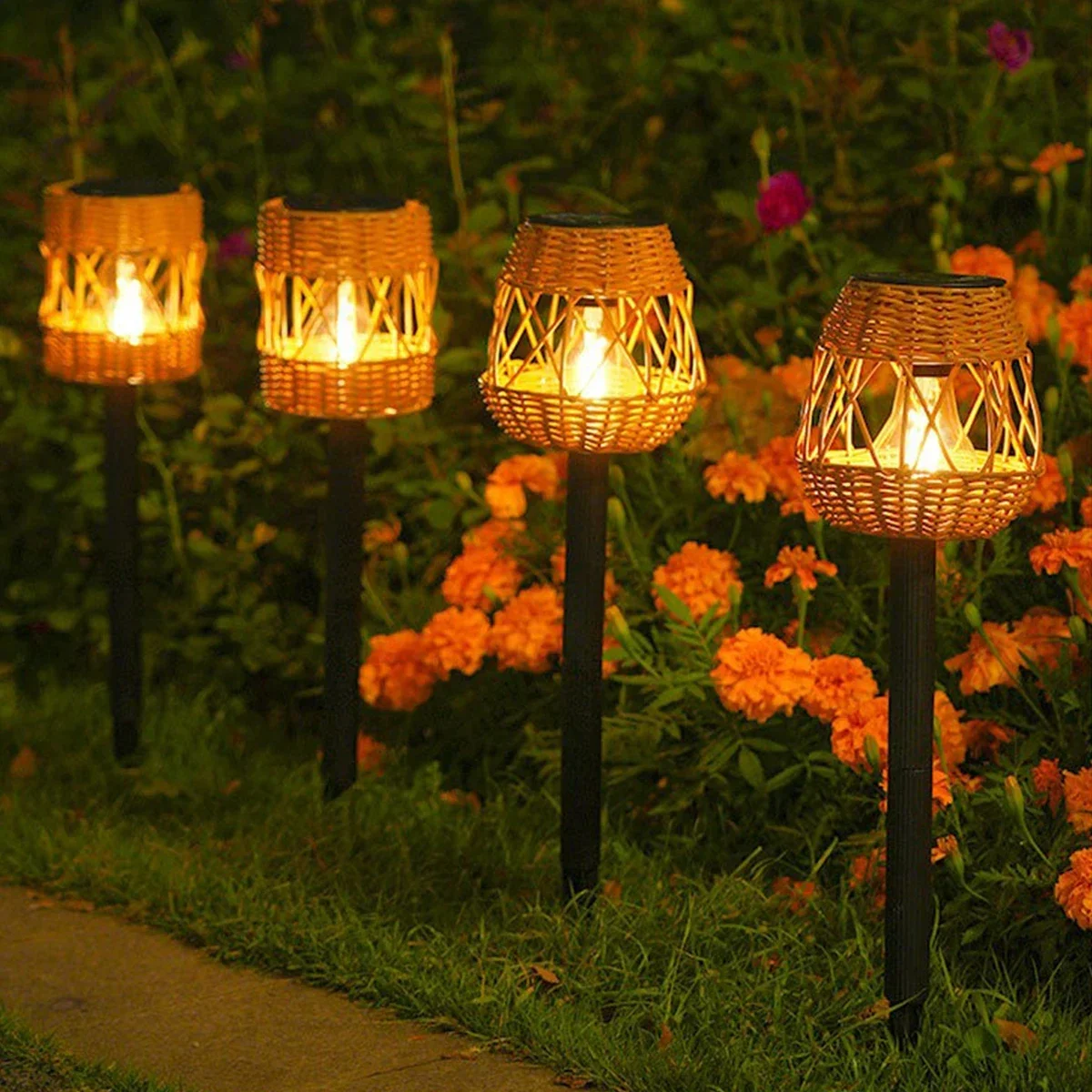 LED Solar Rasen Lichter Weg Balkon Innenhof Straße Landschaft im Freien wasserdichten Garten solar betriebene Lampe dekorative Licht