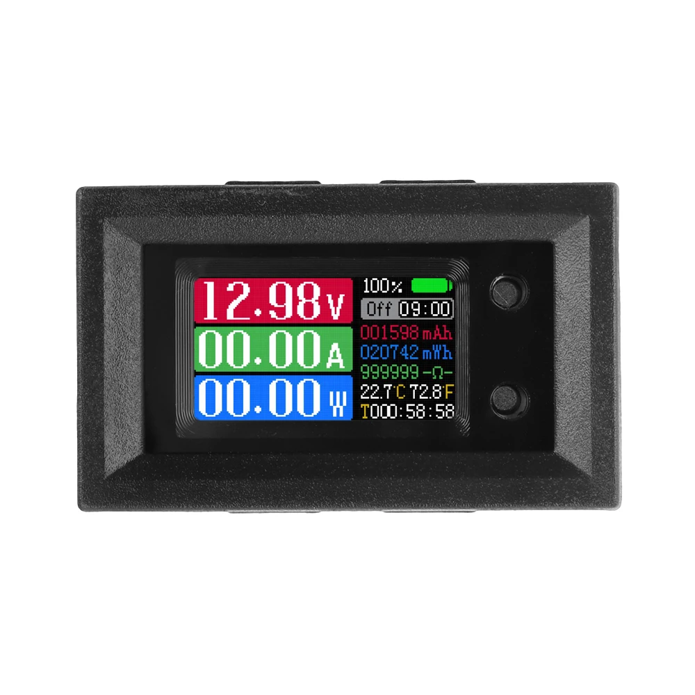 DC4 ~ 30V 10/50/100A 9 In 1 Digital Voltmeter Spannung Strom Leistung Kapazität Temperatur Multifunktionstester mit NTC Sensor Image