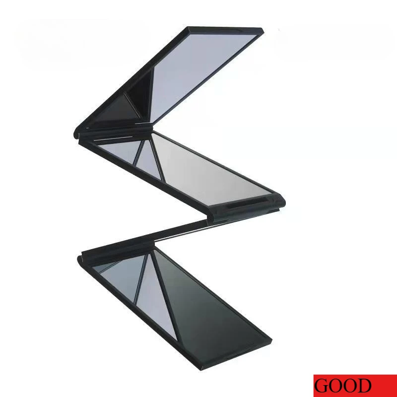 Der neue vierfache Spiegel kann in jeder Weg zusammengeklappt werden. Vierfacher Badezimmerspiegel, DIY-Toilettenartikel, tragbarer Multi-Winkel-Klappspiegel