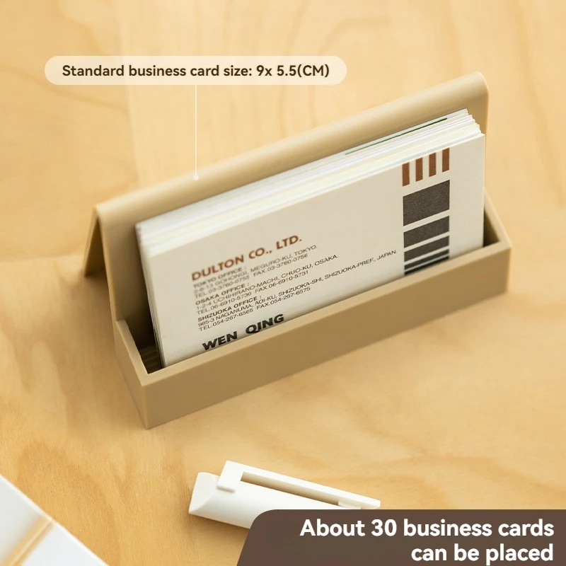 Visitenkartenhalter Desktop Visitenkartenständer Visitenkarten Aufbewahrungsbox Kunststoff Großhandel Visitenkartenständer Image