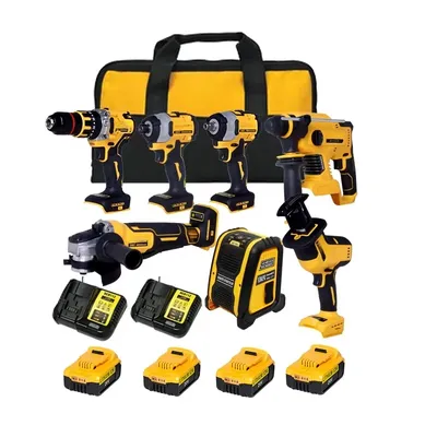 Combo Power Tools Werkzeuge Set Elektrische Hammer Bohrer Winkel Grinder Bürstenlosen Akku-bohrschrauber Power Set Power Tool Sets