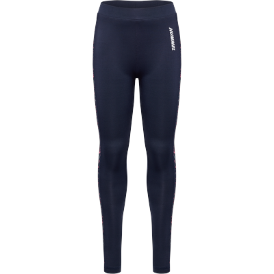 Leggings HUMMEL "hmlSANNE TIGHTS", Kinder, Gr. 152, N-Gr, parisian night, Obermaterial: 90% Polyester, 10% Elasthan, sportlich, eng, Hosen, für Kinder Image
