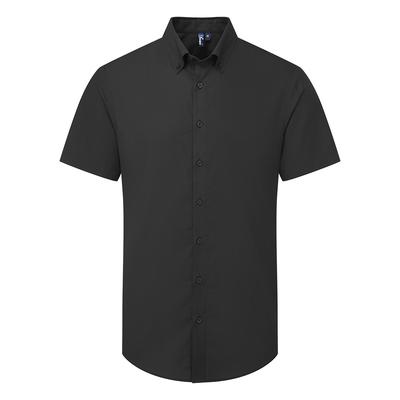 Premier - "Supreme" Formelles Hemd für Herren kurzärmlig (Schwarz) Image