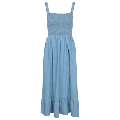 Mountain Warehouse - "Marbella" Midikleid Gesmockt für Damen (Blassblau) Image