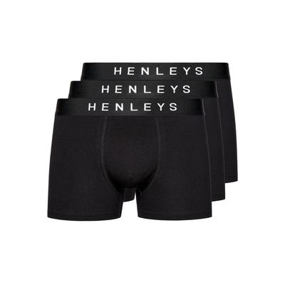 Henleys - "Coalink" Boxershorts für Herren(3er-Pack) (Schwarz) Image
