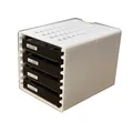 Gabbia per disco rigido HDD da 3,5 pollici a 4 dischi Rack per disco rigido meccanico sostituibile a