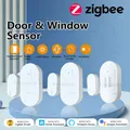 Zigbee Sensore per porte Contatto per finestre Rilevatore di apertura e chiusura con rilevamento della luminosità/vibrazione Controllo APP per Alexa Google Home Z2M