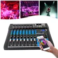 Mixer audio Mixer per soundboard con ingresso Bluetooth USB digitale a 8 canali Mixer DJ stereo Phantom Power 48V 38 * 31 * 3,5 cm