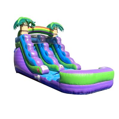 Pogo Bounce House Inflatable Water Slide (Without Blower) - 21' x 9' x 12' Foot Backyard Inflatable Slide for Summer Fun - Slide with Water Pool for K