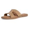 Pantolette TAMARIS, Damen, Gr. 38, gold (goldfarben), Leder, elegant, Schuhe, Blockabsatz, Festtagsschuh, Sommerschuh in funkelnder Optik