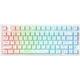 Hyekic Mchose Jet 75 Wired Magnetic Switch Mechanical Gaming Keyboard, Hall Effect Magnetic Switch, 75% Rapid Trigger Adjustable Actuation, 8KHz Polling Rate, RGB HotSwap Keyboard for PC/Mac, White