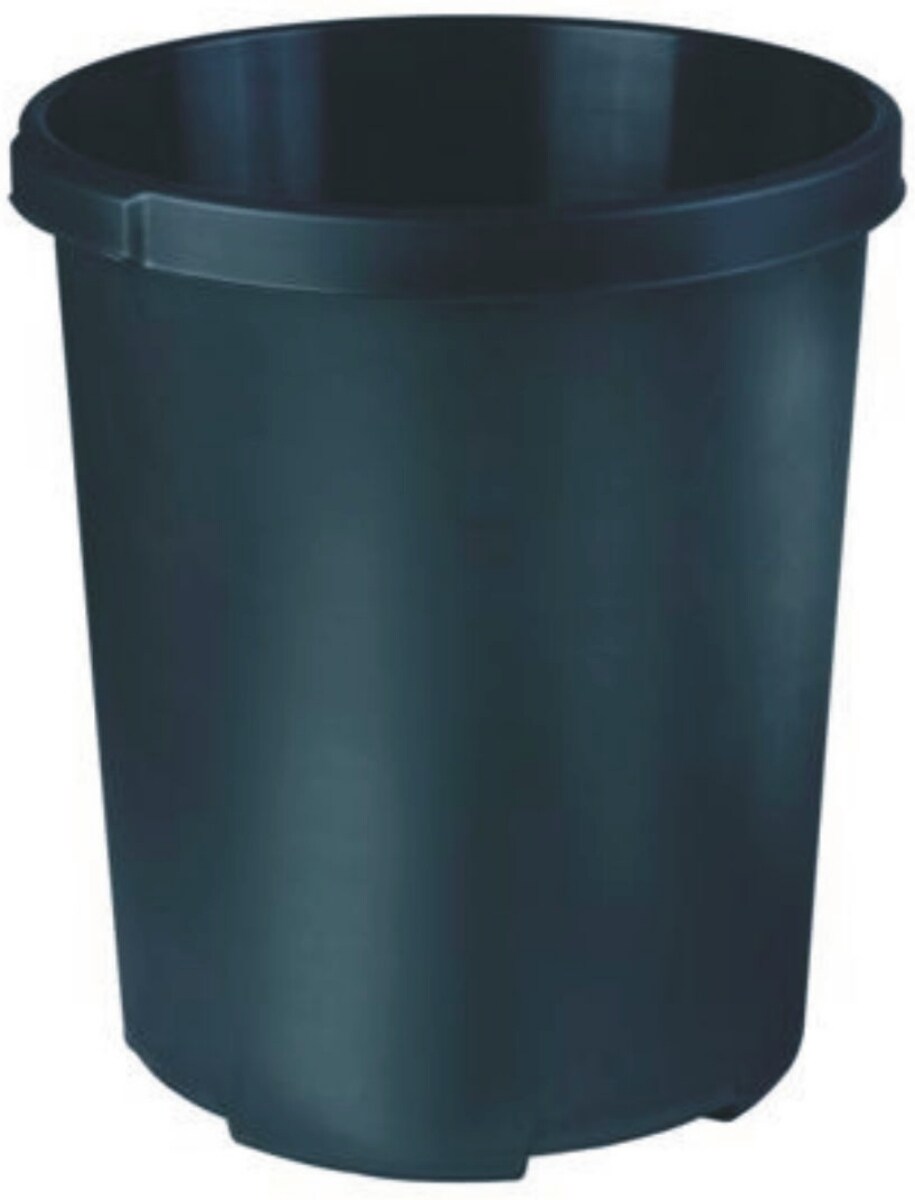 HAN Großpapierkorb Mobil XXL mit Griffmulden 50 Liter schwarz Packung mit 4 Stück Image