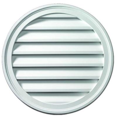 Fypon Polyurethane Brick Mould Style Round Louver 48 Inch Diameter Functional