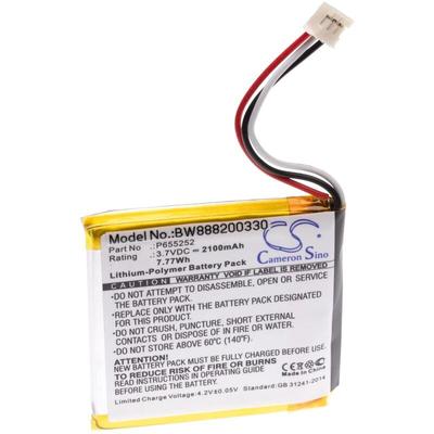 Akku Ersatz für Harman Kardon P655252 für Lautsprecher Boxen Speaker (2100mAh, 3,7V, Li-Polymer) Image
