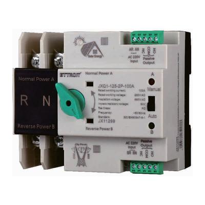 JX11299 ats Dual Power Photovoltaik Automatischer Transferschalter 100A 2P - Ettroit Image