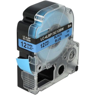 Kassette Patronen Schriftband 12mm blau kompatibel mit Epson OK200, OK300, OK500P, OK720, OK900P Image