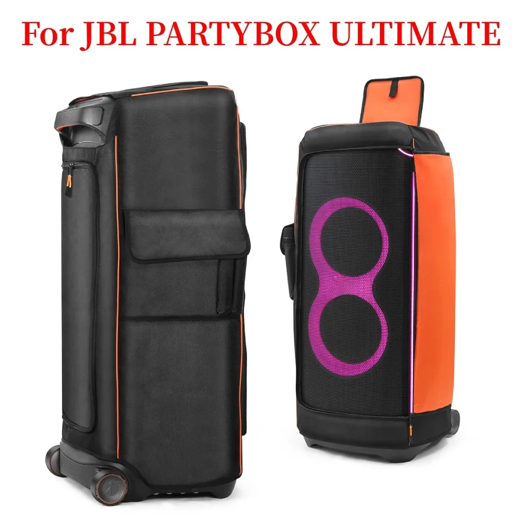 Schützende Staubschutzhülle aus Nylongewebe mit seitlicher Aufbewahrungstasche, Multifunktionstasche für JBL Partybox ULTIMATE Lautsprecher Image