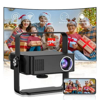 Xnano HM102 0 Noise Dolby 1080P Android 13 4K-Kinoprojektor 500ANSI WiFi6 BT5.0 Outdoor Portable 360 Image