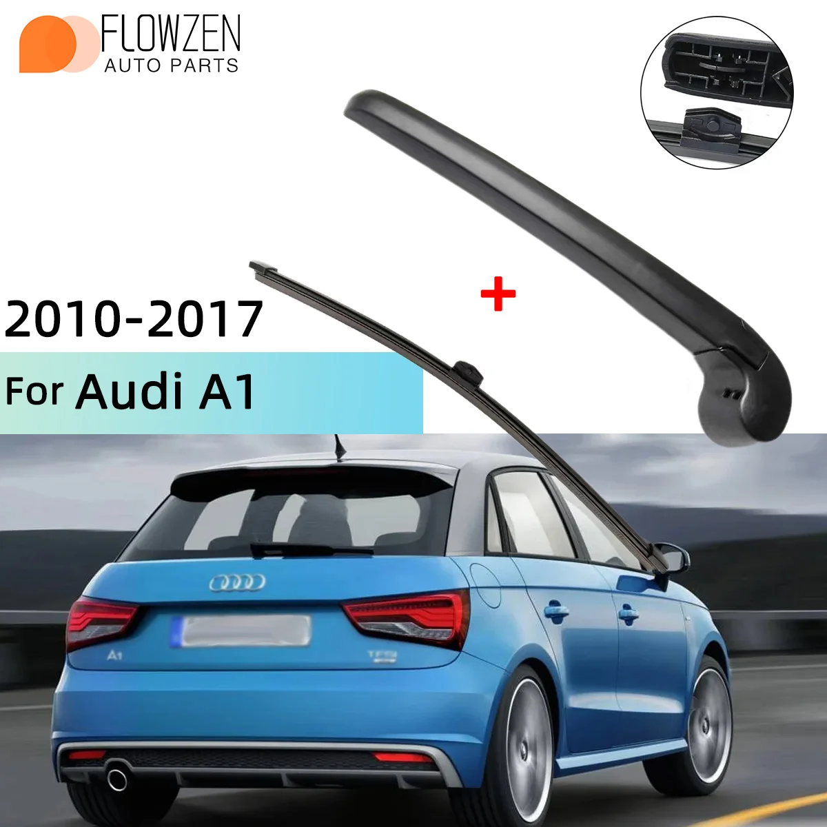 Passt Für Audi A1 2010--2017 Hinten Scheibenwischerblatt Wischerarm Windschutzscheibe Scheibenwischer Bürsten Reinigungszubehör Image