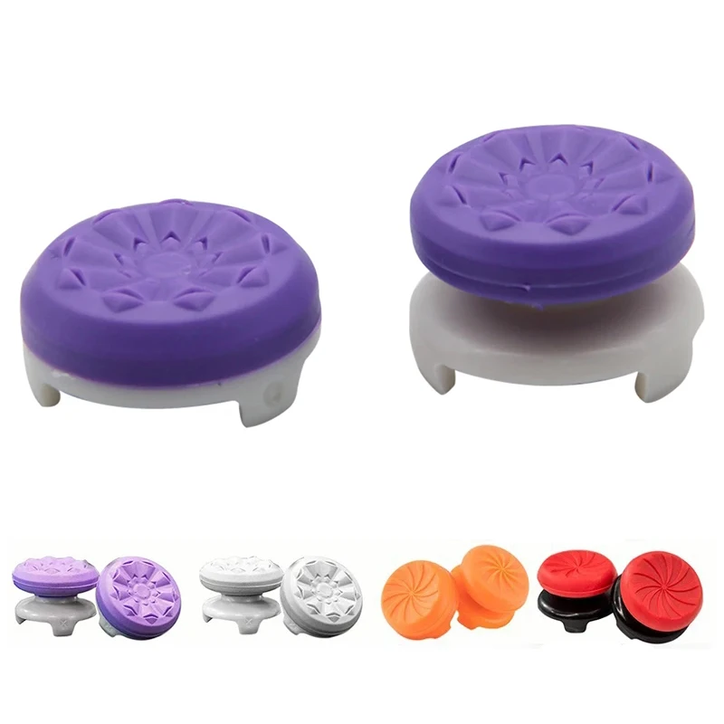 2 teile/satz Daumen Griffe Für Ps4 Ps5 Playstation 5 4 FPS Joystick Abdeckung Extender Caps Weiche Anti-Slip Gummi Thumbsticks zubehör Image