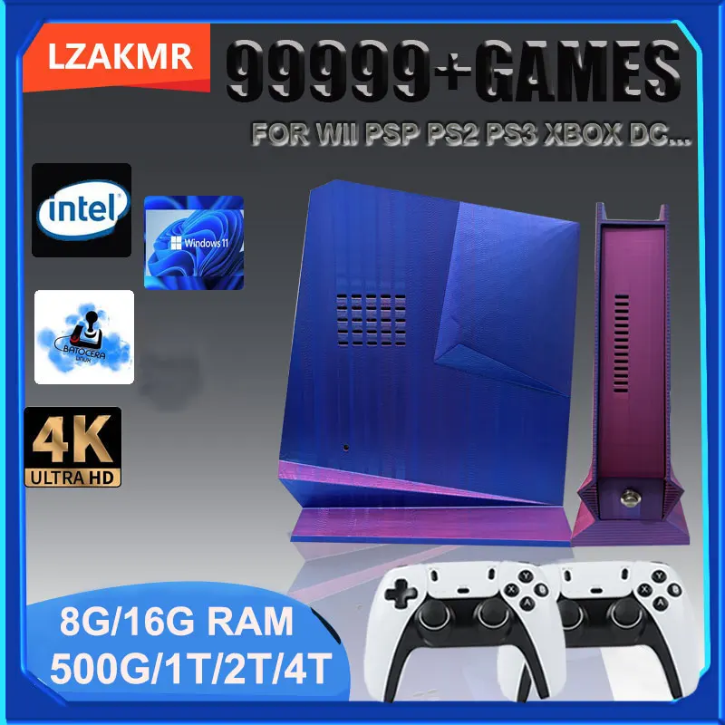 Neue G3 Retro-Spielekonsole 99999+ GAMES Windows11 und Batocera-Spielsystem 8G/16G RAM 2/4TB Für PS2 PS3 WIIU WII SS GAMECUBE Intel
