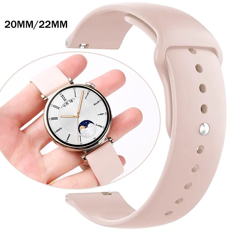Sportarmband für Amazfit GTS-GTR-4-3-2-2e-Mini-Pro-stratos 2 3 Armband Silikonarmband Correa Amazfit bip-U-S-3-pro 20 mm 22 mm Image
