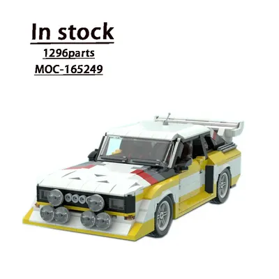 MOC- 165249 Neue Supercar Montage Patching Baustein Modell 129 Teile MOC Kreative Kinder Image