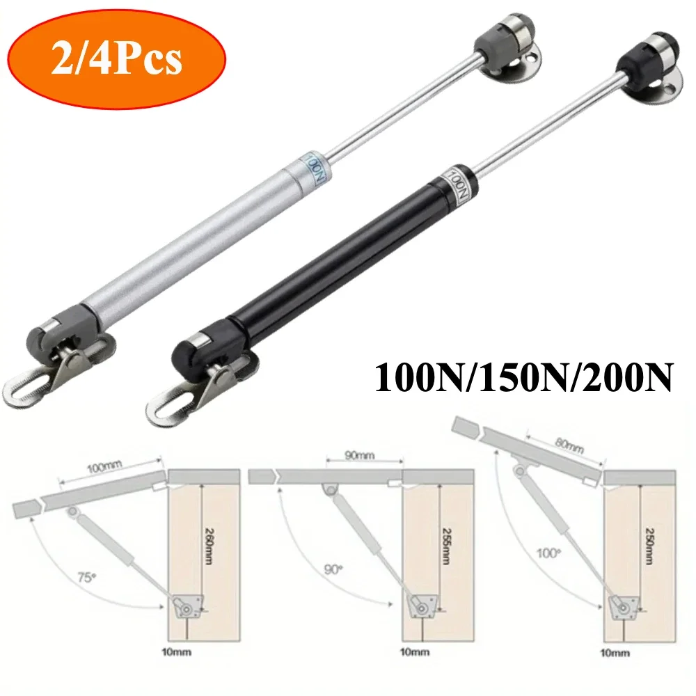 2/4Pcs Unterstützung Gas Frühling Hydraulische Möbel Schrank Tür Lift Up Hydraulische Pring Scharnier Schrank Scharnier Möbel hardware