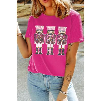 Azura Exchange Rose Red Nussknacker Grafik Weihnachtsfeiertag T-Shirt Image